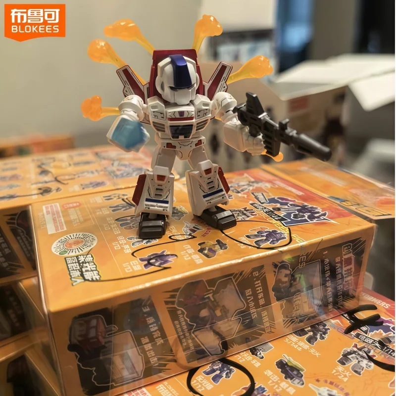 ألعاب صندوق أعمى أصلية من Blokees Transformers Starry Edition Vol.5 Devastator Optimus Prime Jetfire Galvatron