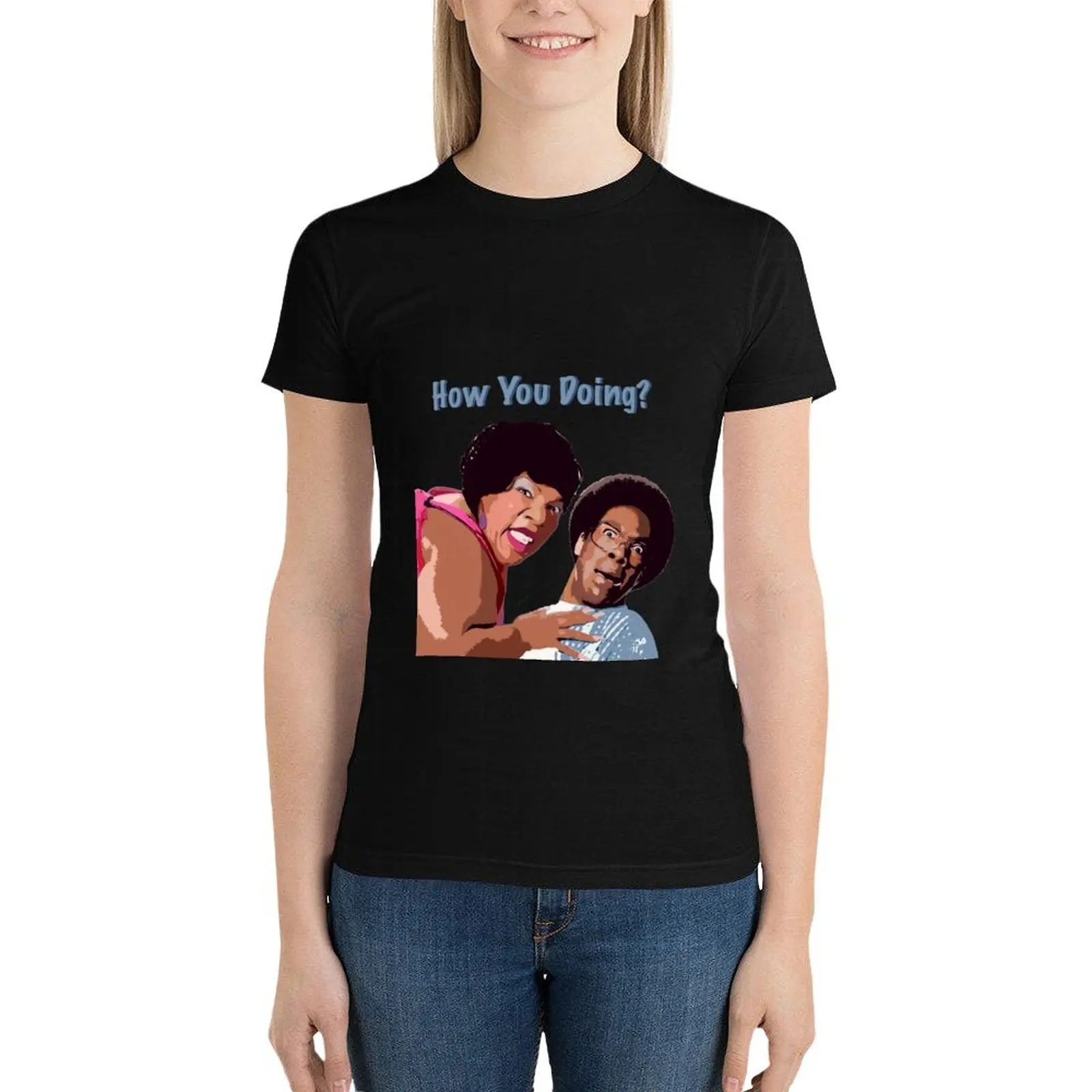 

Norbit - HOW YOU DOING T-Shirt female Short sleeve tee animal print shirt for girls funny t shirts for Women graphic