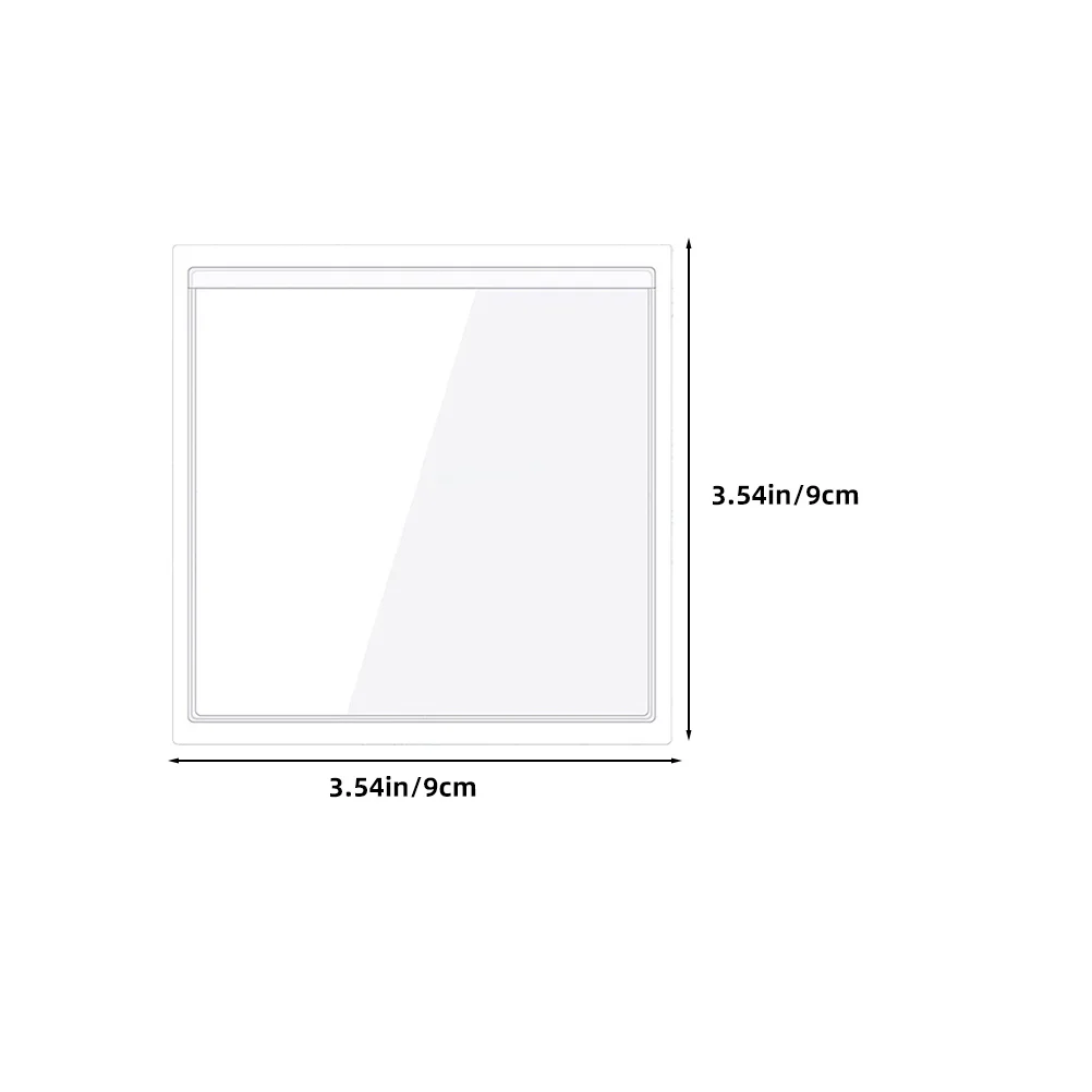 20pcs Adhesive Card Holders Clear Sticky Pockets For Index Cards Business Card Organizer Plastic Sleeves Label Holder Office