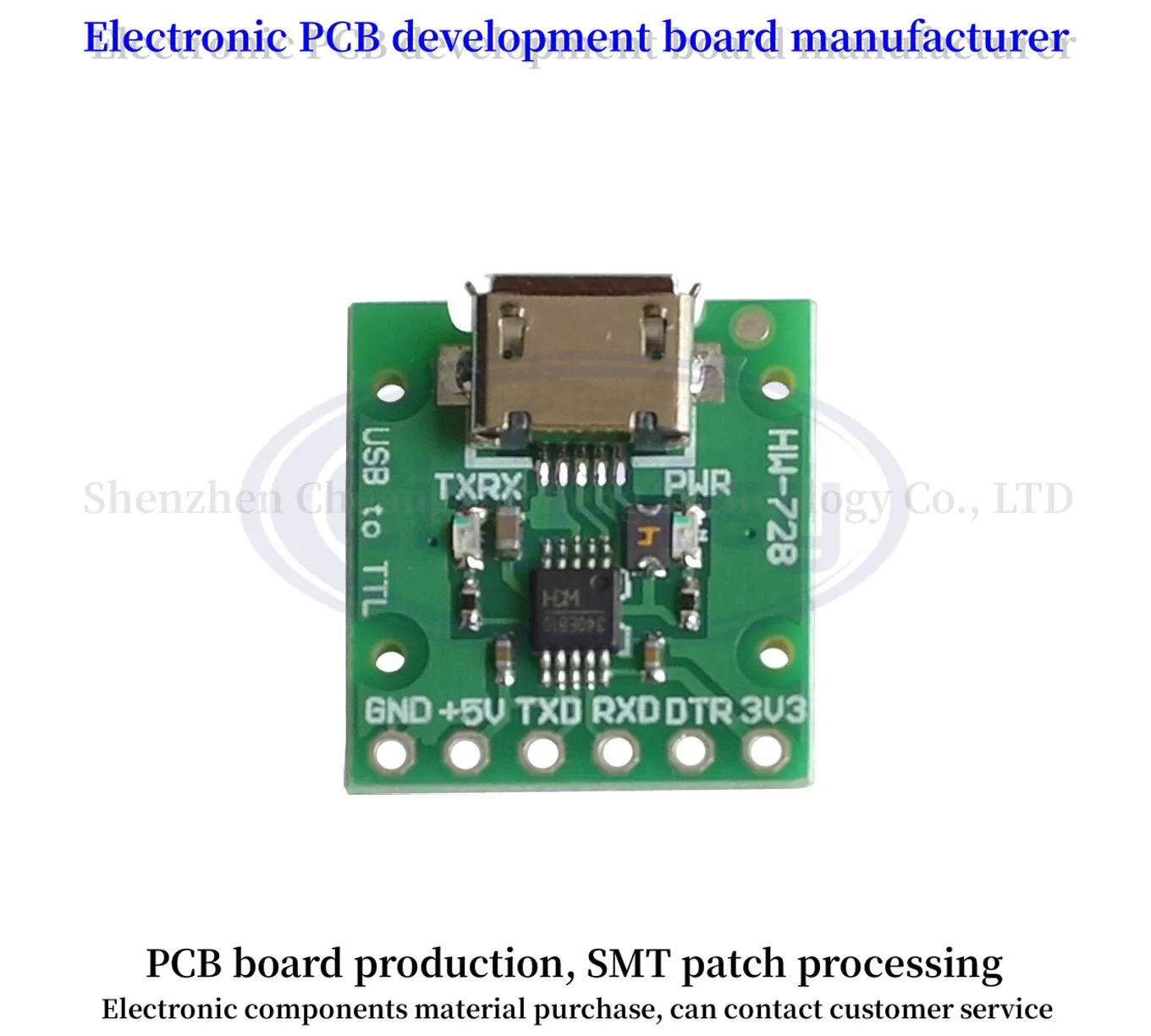 CH340E USB to TTL Serial Converter, 5V/3.3V Alternative CH340G Module for pro mini