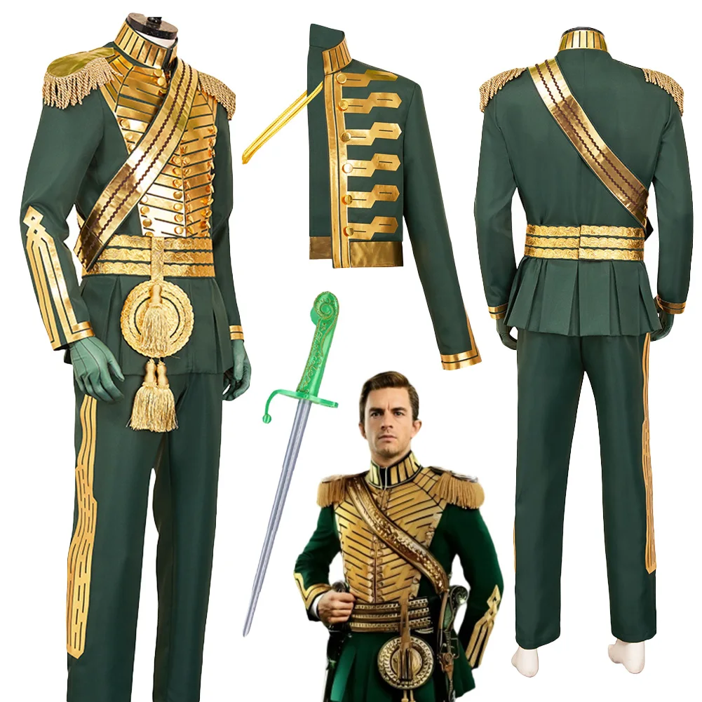 

Fantasia Wicked 2 Prince Fiyero, униформа для косплея, шаль 2025, костюм Disfraz из фильма, мужской костюм в стиле фэнтези, карнавальная одежда на Хэллоуин