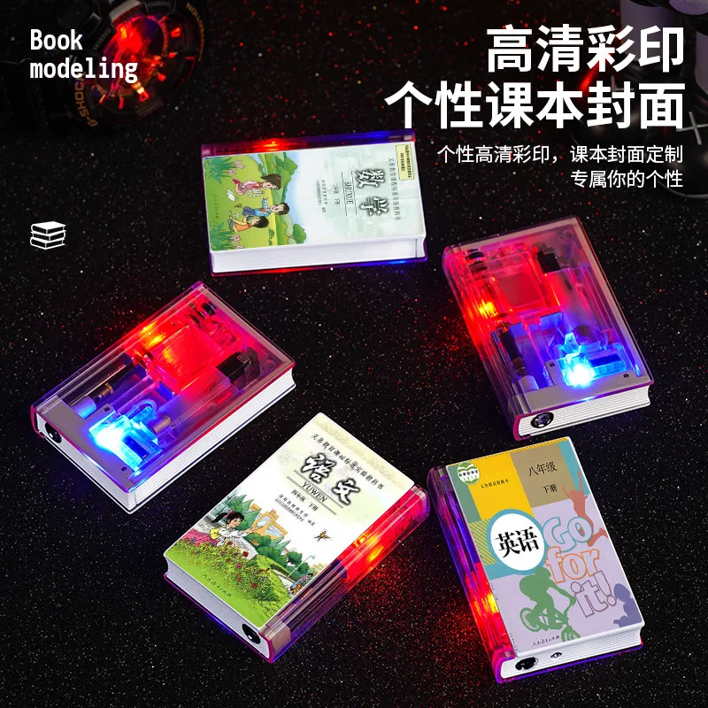 

Светящаяся LED-зажигалка в форме книги с прозрачной газовой камерой, ветрозащитным красным пламенем, многоразовой заправкой, возможностью индивидуальной цветной печати.