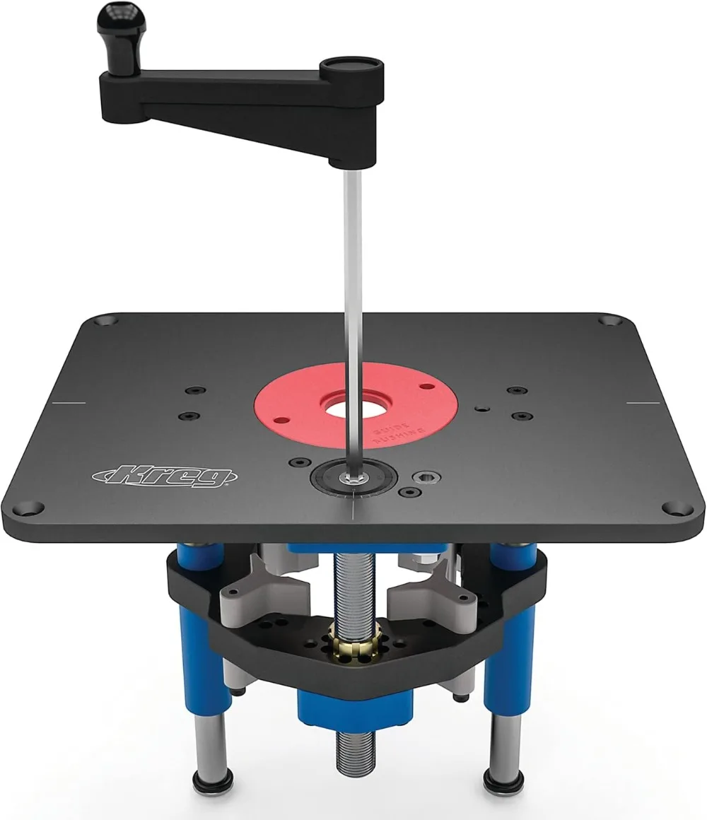 

Precision Router Lift - Router Table Lift System,Durable Router Plate Insert for Quick, Accurate,Reliable & Repeatable Setups