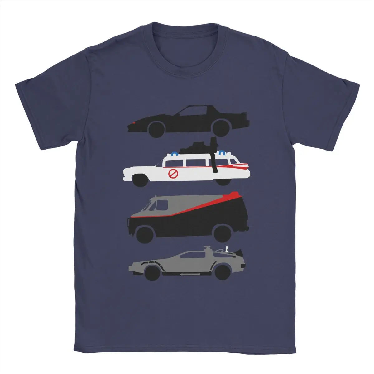 Knight Rider Kitt Back To The Future Outatime The A-Team T Shirt for Men Cotton T-Shirt The Car's The Star Tee Shirt Clothes