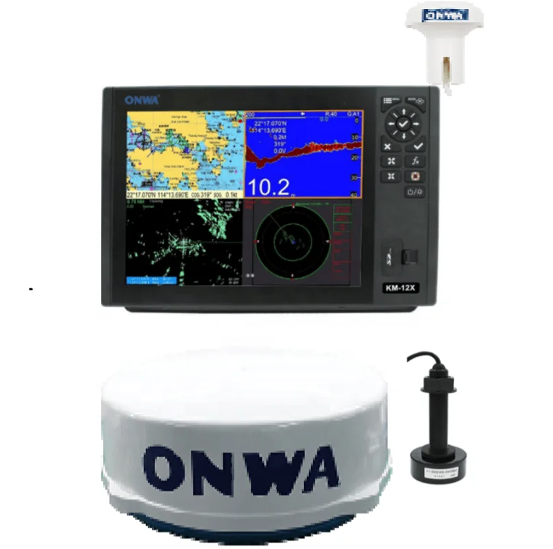 

KM-8X KM-12X 5 in 1 Marine Class B AIS Transponder GPS Chart Plotter Fish Finder and radar