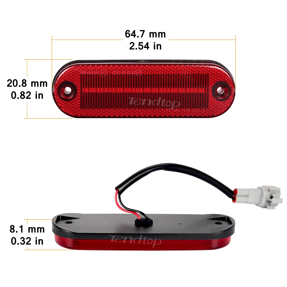 Red Parking Lamp Rear Bumper Reflector Light  Side Marker Signal Corner Lights For Toyota RAV4 RAV 4 1996 1997 1998 1999 2000 ﻿ - view 3
