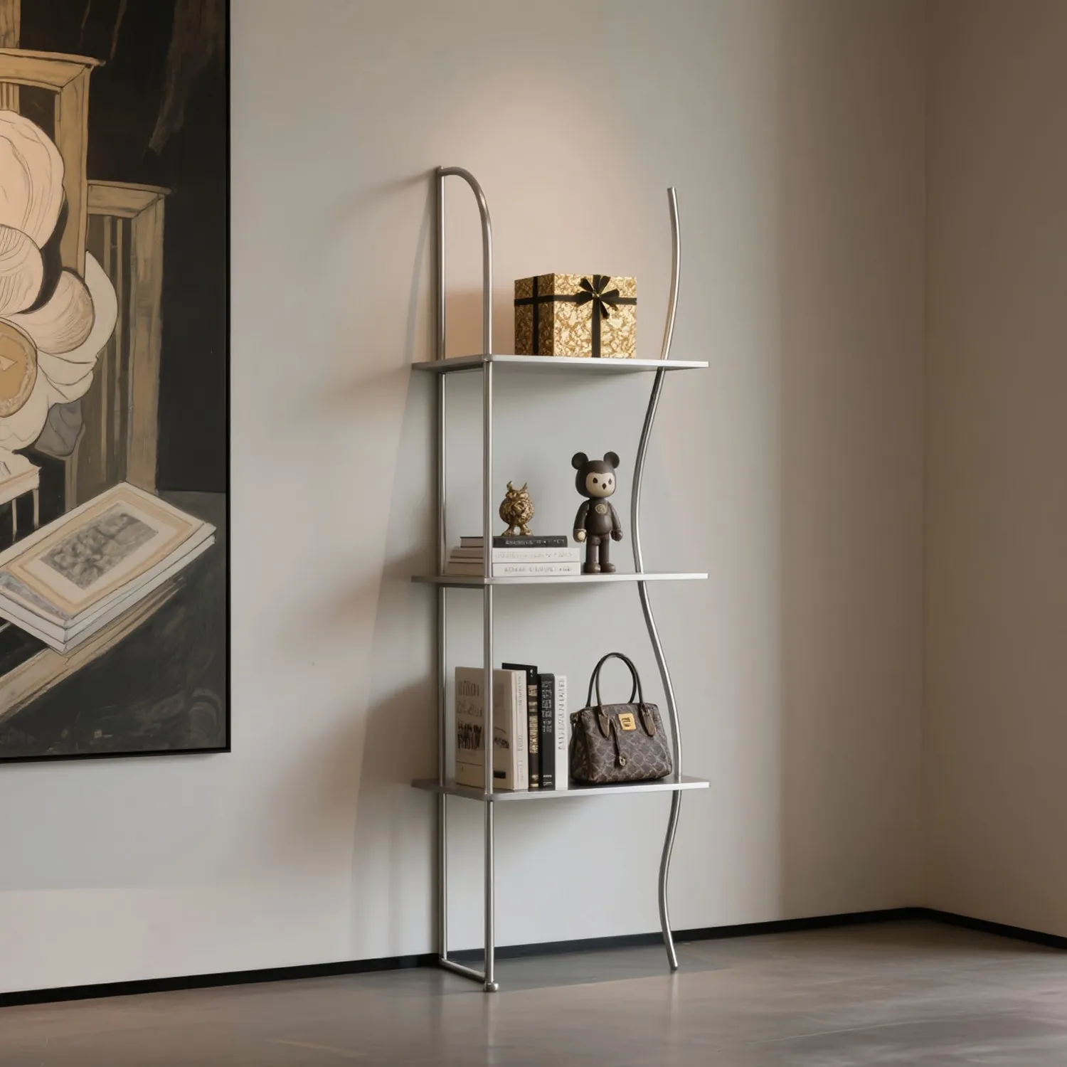 Sensory shelf display rack storage rack floor-to-ceiling multi-layer shelf commodity display shelf cosmetics product display cab