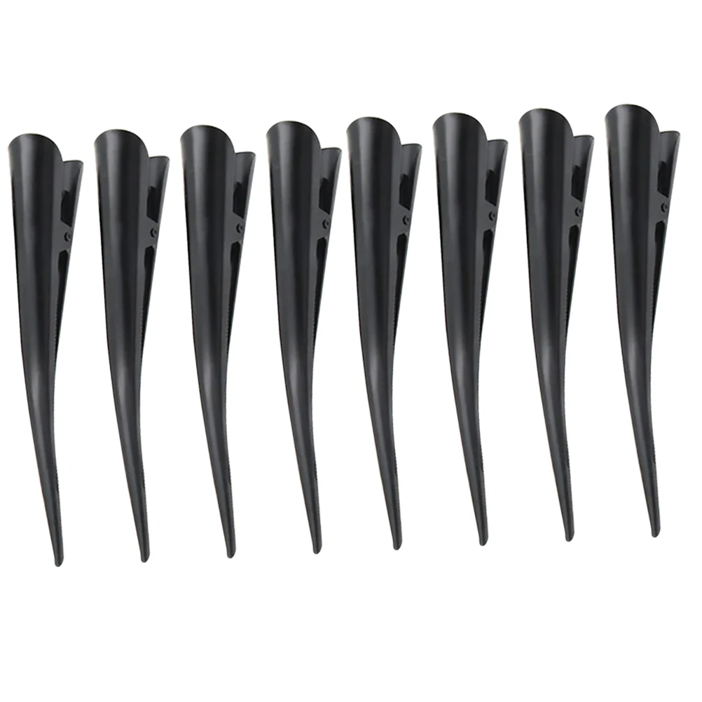 

8Pcs Professional Hairdressing Duckbill Clips Metal Seamless Hair Section Clips Salon Styling Accessories Duckbill Hair Clip