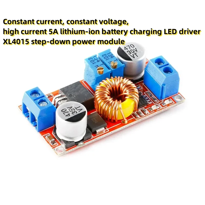 Constant current, constant voltage, high current 5A lithium-ion battery charging LED driver XL4015 step-down power module