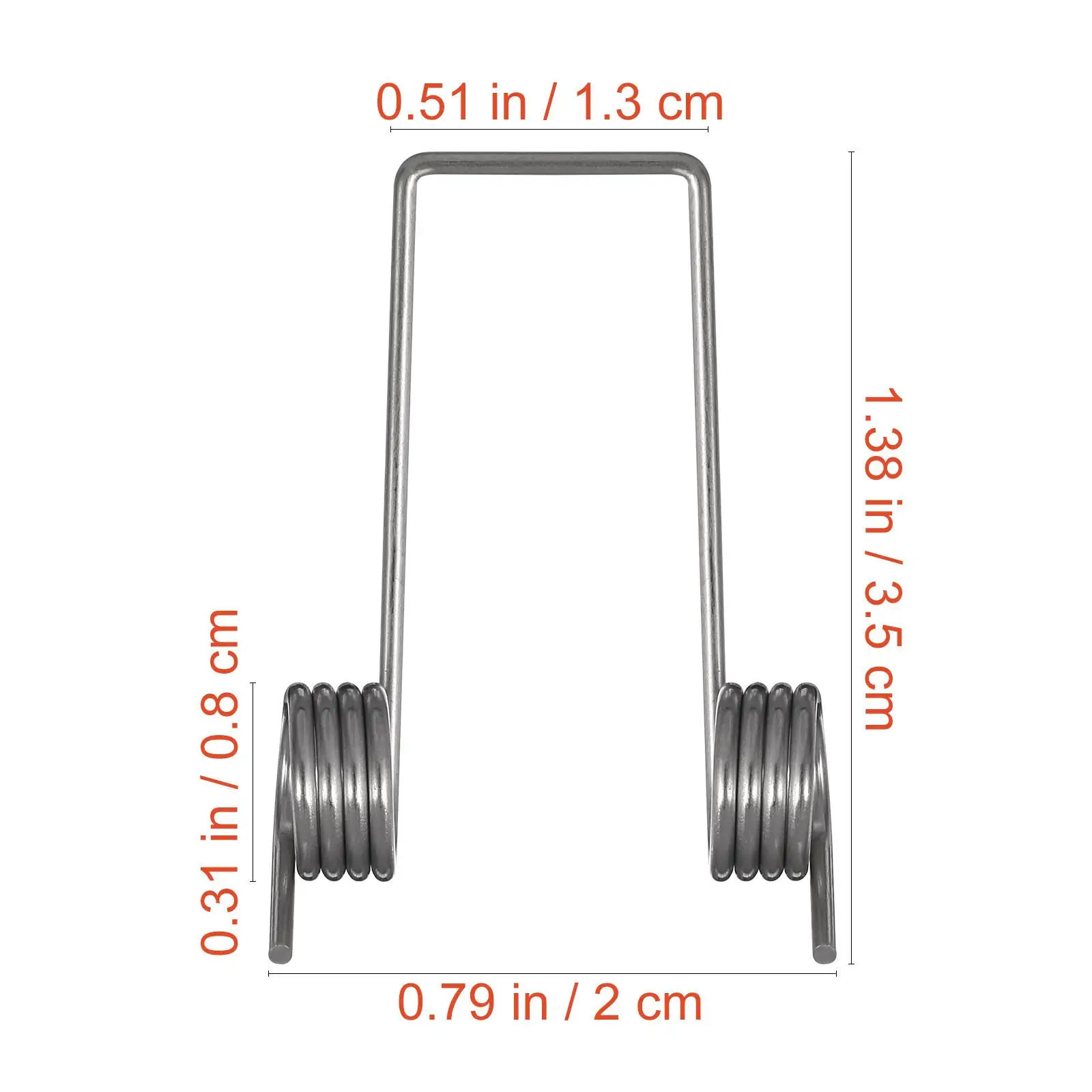 6 Pcs Trash Can Accessories Replace Wire Torsional Springs For Garbage Stainless Steel Bucket Lid Metal Lids