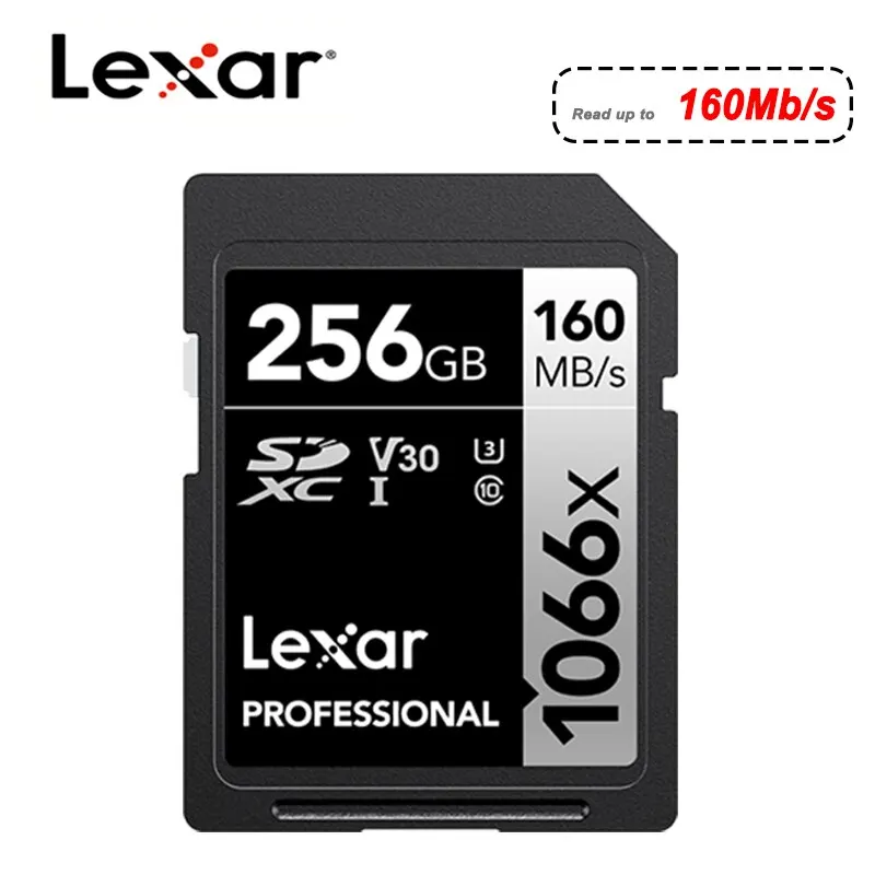 SD-карта Lexar, 256 ГБ, 128 ГБ, 512 ГБ, 1 ТБ, U3 4K V30