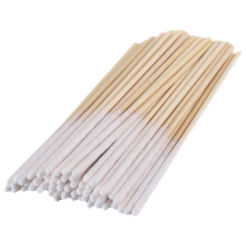 

60 Pcs Beauty Applicator Cotton Swab Sticks Swabs for Makeup Bamboo Accessory Ear Cleaning