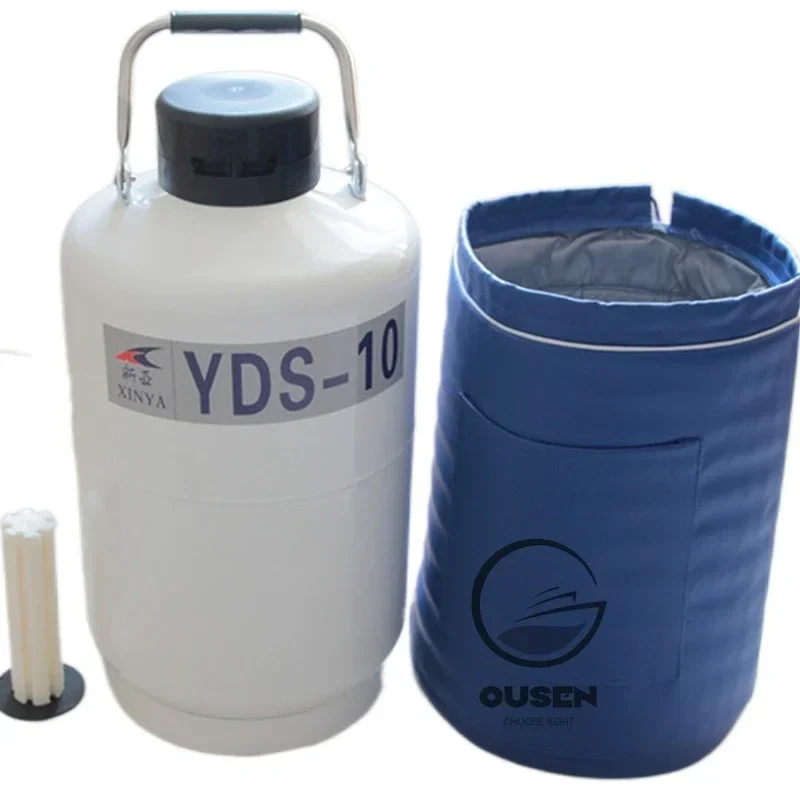 10/20L Liquid Nitrogen Container Cryogenic Tank Dewar Liquid Nitrogen Container with Liquid Nitrogen Tank  For YDS-10