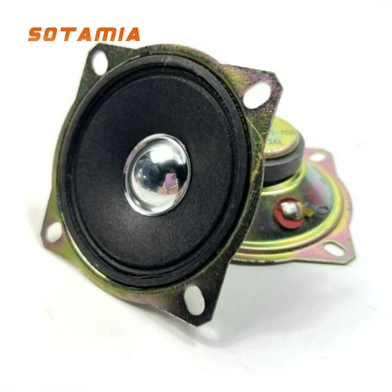 SOTAMIA 2 Pcs 2.5 Polegada Tweeter Alto-falante de Áudio 70mm 4 Ohm 5-10W Casa Quadrado Bluetooth Alto-falante Máquina de Publicidade Alto-falante