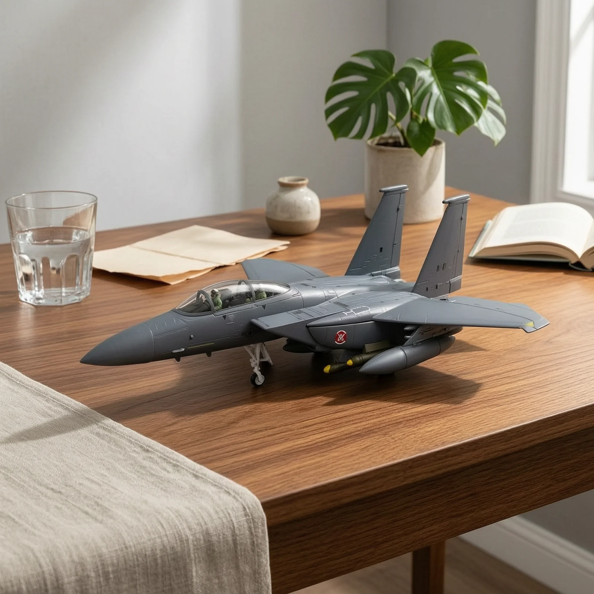 Metal Airplane Model Fighter Plane Military Aircraft Scale Display Model Collectors Edition for Workspace or Home