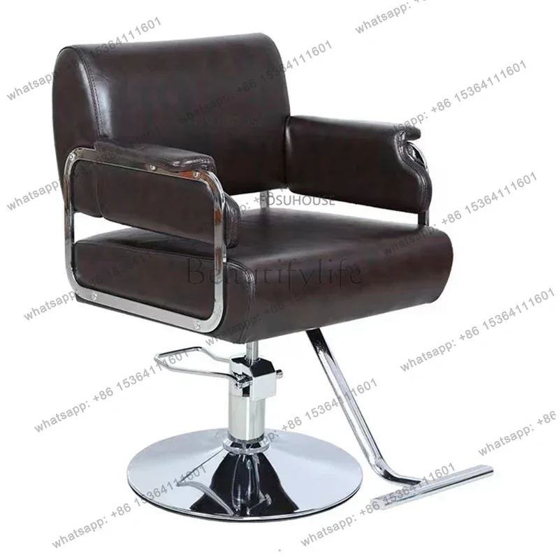 

Modern Artificial Leather Barber Chairs For Salon Furniture Hair Salon Barber Chairs Comfortable Dedicated Hairdressing Chair R