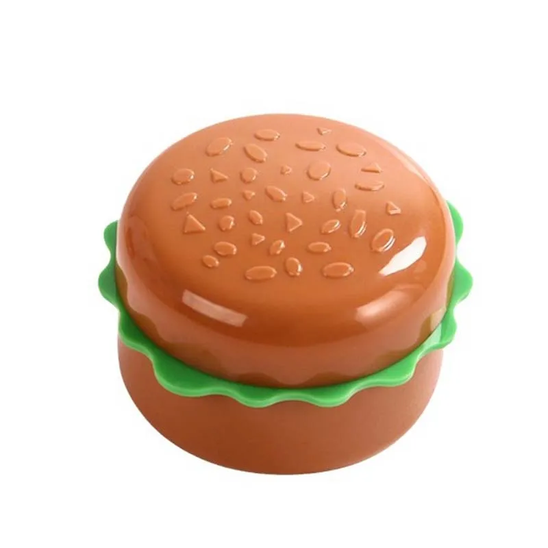 Creative Hamburger Pencil sharpener Cute Double-hole pencil sharpener Office students hold pen sharpener Pencil sharpener