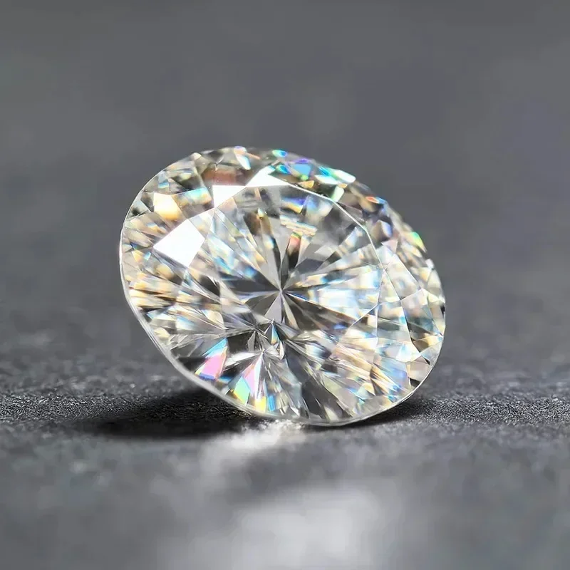 Pierre de Moissanite de Forme Ronde, enquêter de Flamme Bleue Coloré VVl's avec Certificat GRA, Breloques en Pierres Précieuses, Perles, Bijoux, Matériaux de Direction