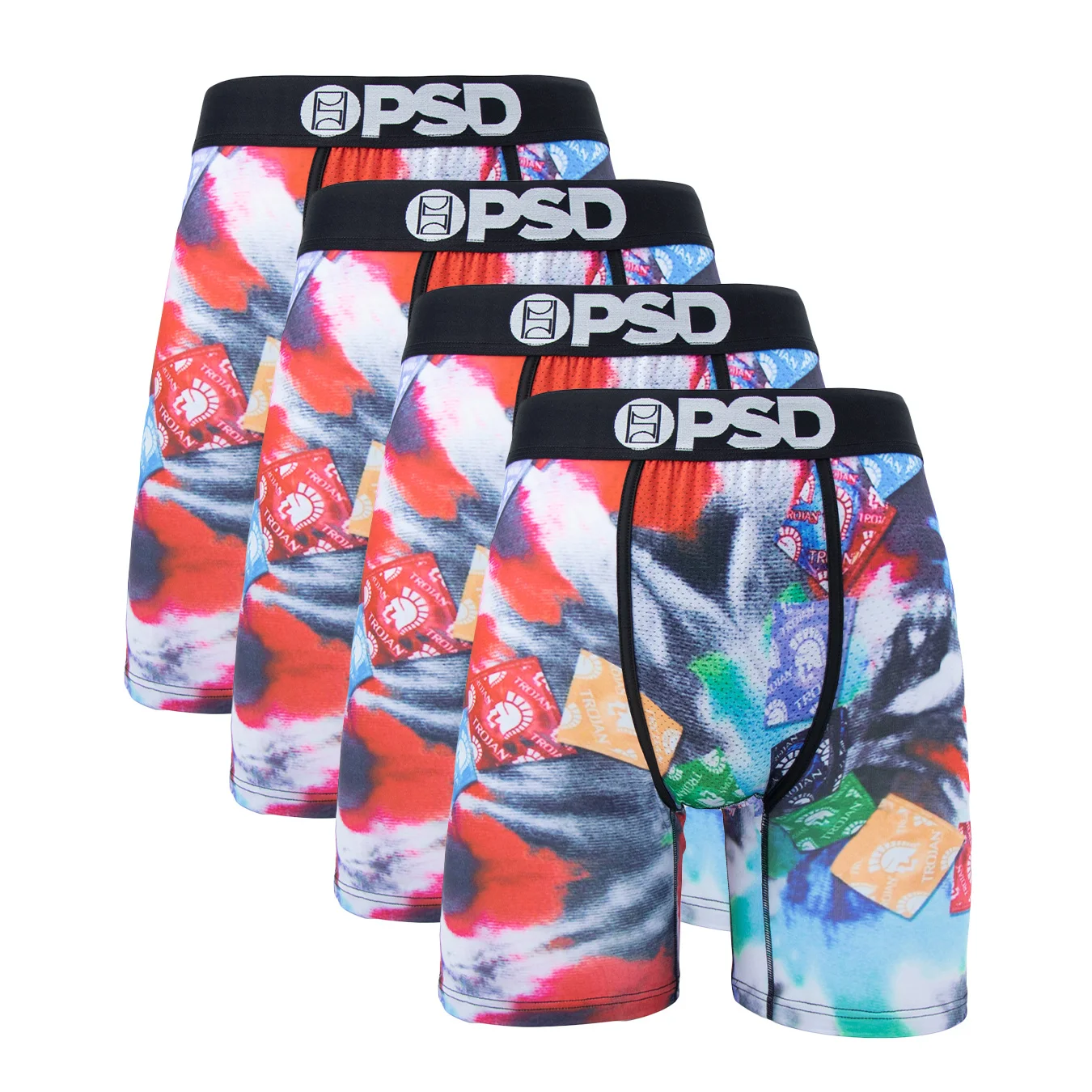 4Pcs Fashion Print Men Underwear Boxers Cueca Male Panties Lingerie Men Underpants Boxershorts Sexy Man Boxers Briefs Trunks