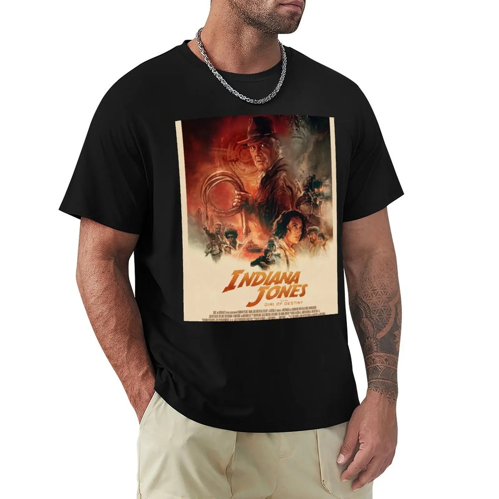T-shirt avec affiche de film vintage Dial Of Destiny I, T-shirt de sport à séchage rapide pour sports de plein air