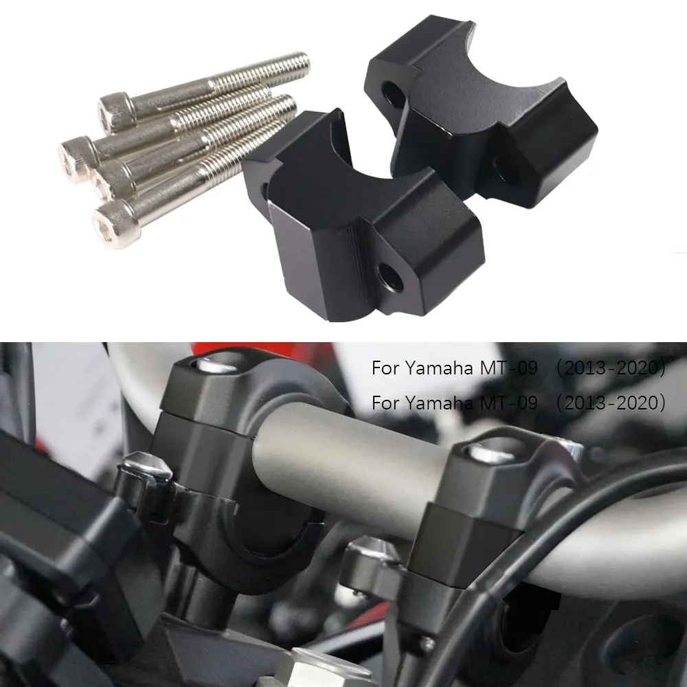 

Motorcycle Accessories Handlebar Riser Drag Handle Bar Clamp Extend Adapter For Yamaha MT-09 MT09 2013-2020 XSR 900 XSR900 2015-