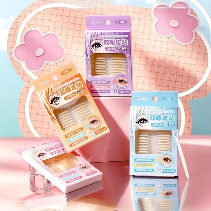 Invisible Double Eyelid Stickers Natural Long Lasting 80/200Pcs Waterproof Breathable for Daily Makeup Hooded Eyes
