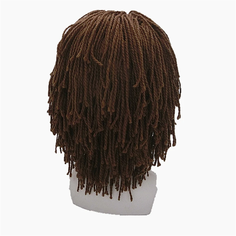 Hot Cap Reggae Dreadlocks Wig Cap Men Women Knitted Beanies Wig Braid Hat Handmade Braid Hair Hat Fancy Winter Warm Beanie