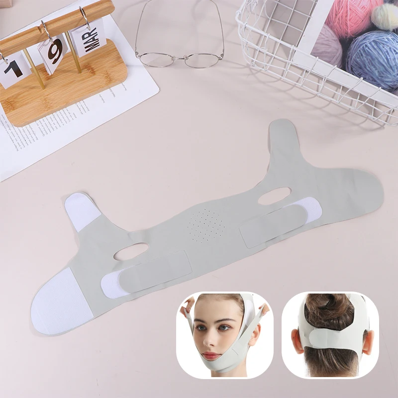 Herbruikbare Gezicht Afslanken Bandage V Lijn Bandage Vrouwen Kin Wang Lift Up Riem Gezichtsmassage Band Gezicht Huidverzorging Schoonheid Gereedschap