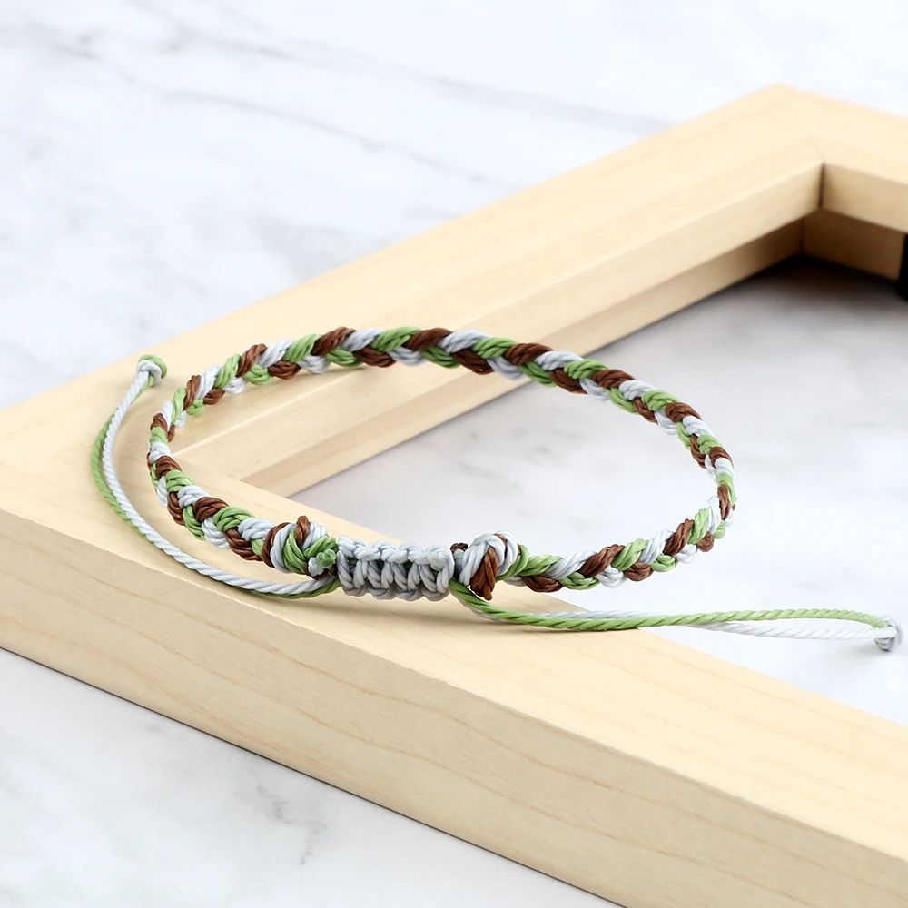 Multi Farbe Wasserdichte Wachs Faden Geflochtene Armbänder Für Frauen Männer Tibetischen Buddha Glück Armband Paar Armreif Freundschaft Schmuck – Detail 9