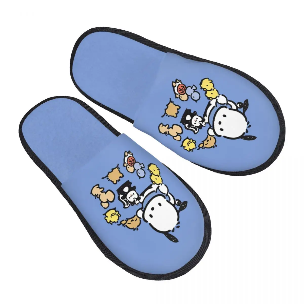 

Пользовательские тапочки из пены с эффектом памяти Pochacco, женские уютные теплые милые домашние тапочки для собак