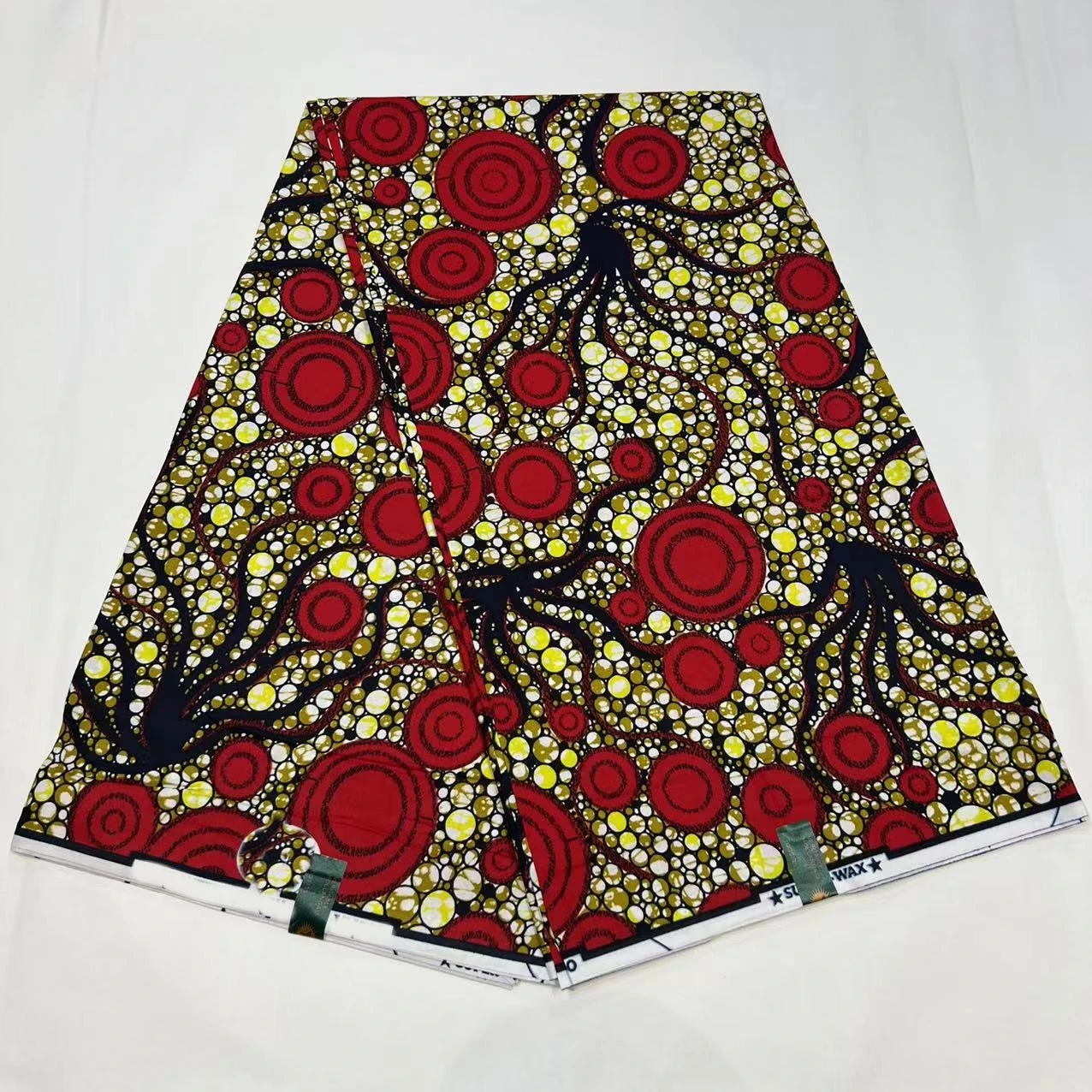 2024 New Nigerian Design Guaranteed Real Tissus Veritable African Wax Prints Fabric Cotton Ankara Fabric For Dress Sewing 6 Yard