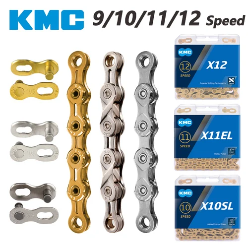 Cadena de bicicleta de montaña EL SL, cadenas doradas y plateadas de 9/10/11/12 velocidades para bicicleta de montaña y carretera, con SRAM, X9, X10, X11, X12