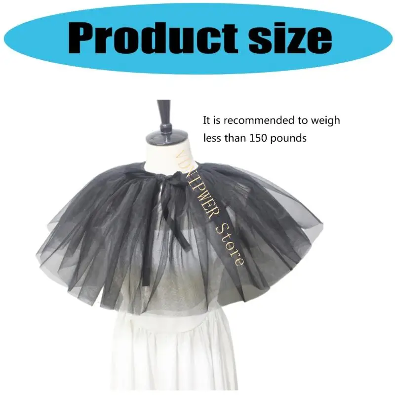 COLLARE RUFF COURTSTYLE PACI PER ACCESSORI COSTUTTO HALLOWEEN COLLARE DETACHIBILE D08E