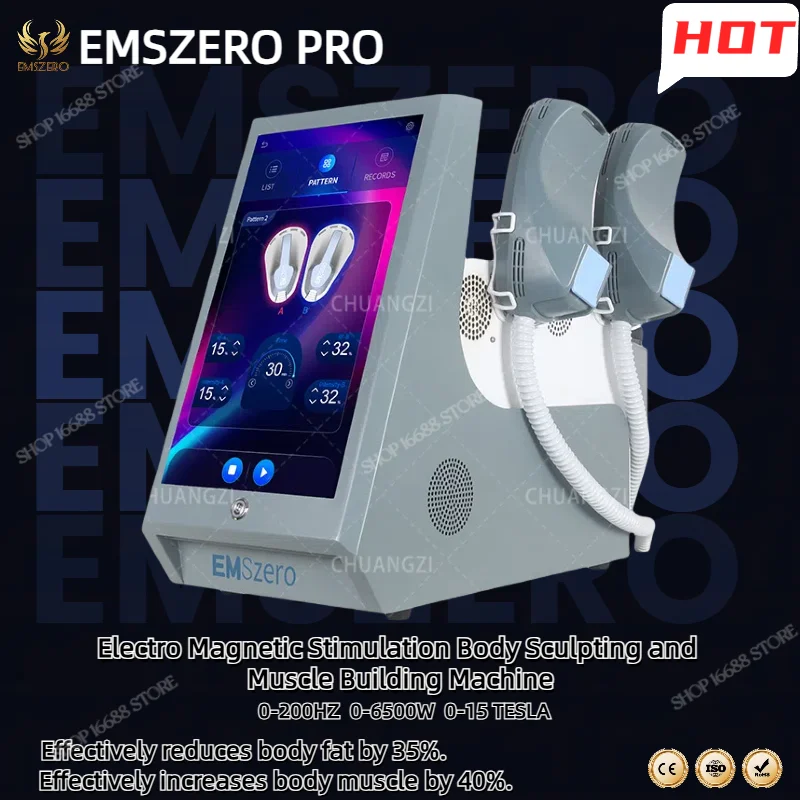 EMSzero Weight Loss Large Desktop Screen Body Sculpting And Muscle Building EMS 14 Tesla  Radio Frequency Beauty device