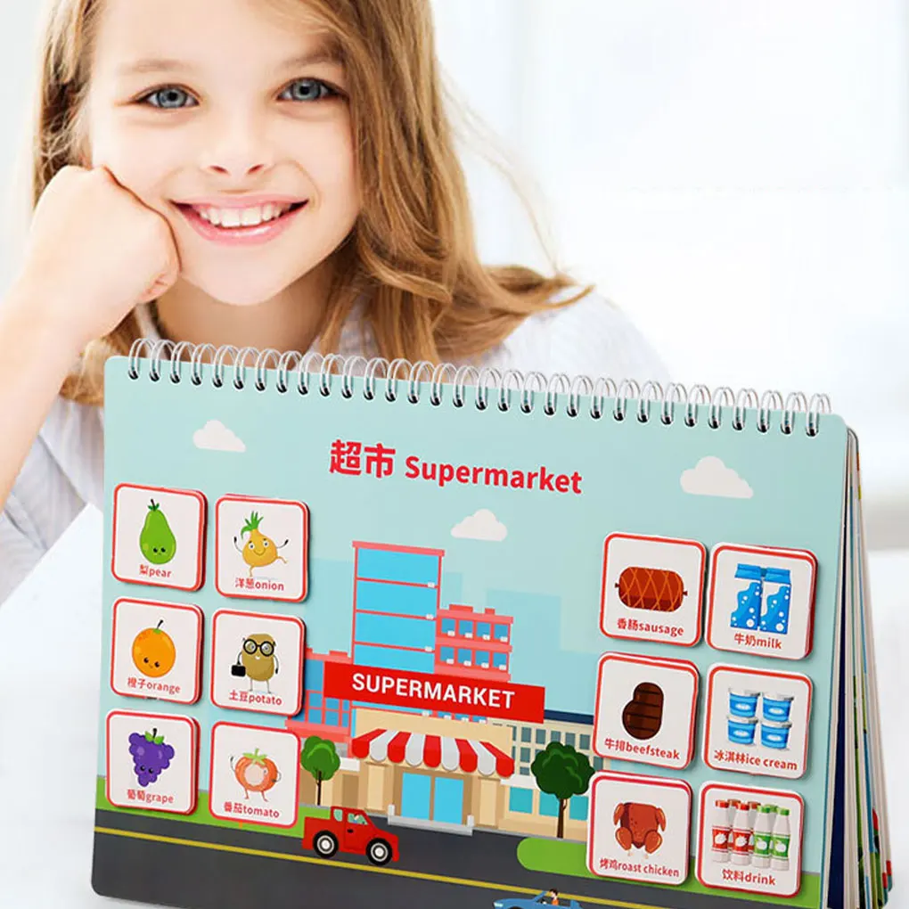 

Stimulating Busy Book For Kids Hand-eye Coordination And Foster Creativity Educational Toys