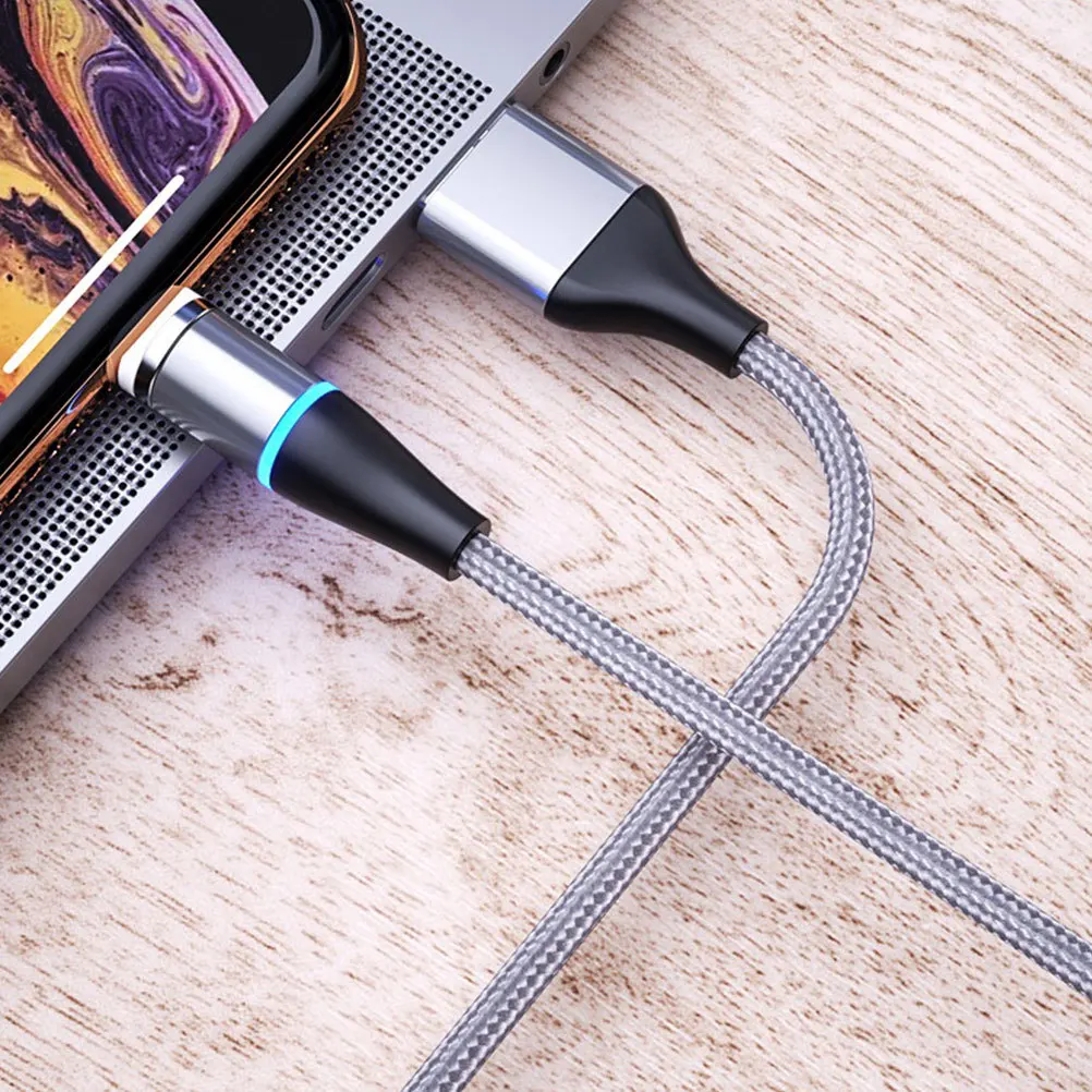 Kabel voor Type-C snel opladen 3A led-indicator Sterke automatische adsorptie USB-magneetkabel