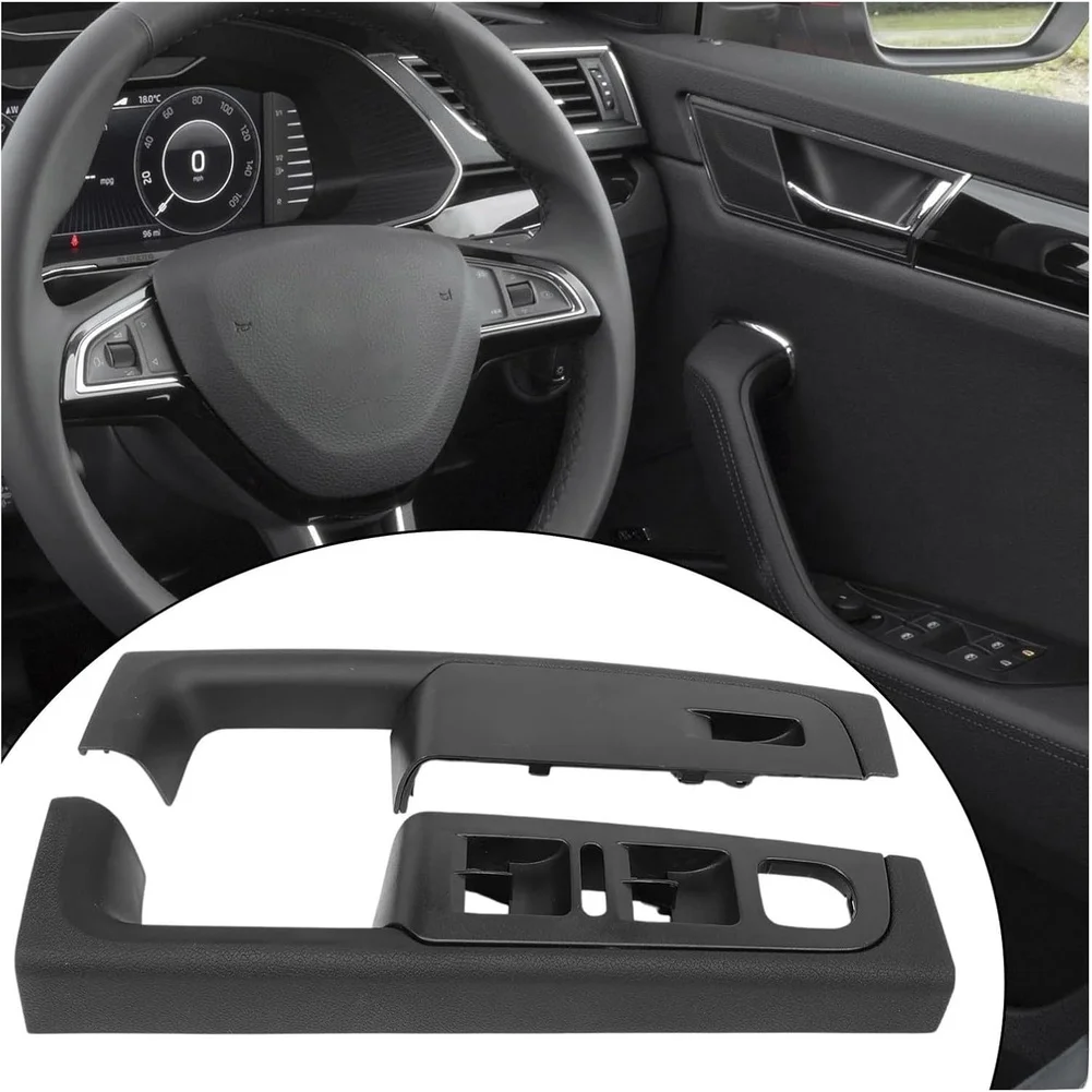 

Car Front Door Handle Shell For Skoda For Superb II 2008-2015 3T1867157B9B9 Interior Door Handle Lifter Switch Bracket Base Cap