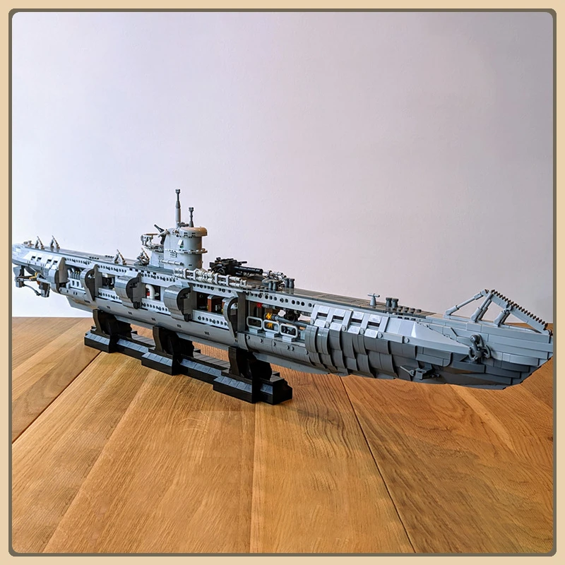 MOC-139272 Building Blocks U-Boat Type VIIC VII Submarine Military model Creative gift Educational Building blocks Set