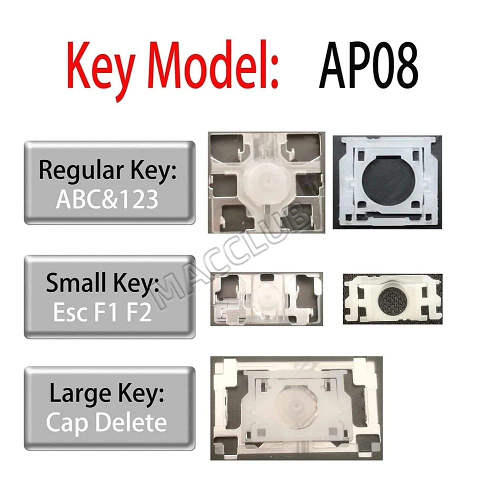 맥북 프로용 키캡 키 및 클립 힌지, AP08 키캡 키 및 클립 힌지, 13 인치 15 인치, A1425, A1502, A1398, A1369, A1466