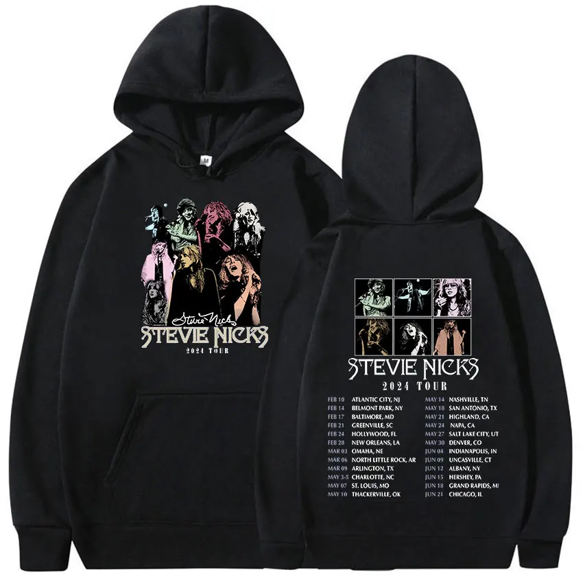 

Singer Stevie Nicks Tour 2024 new Hoodie Men Women Retro Aesthetic Fashion Pullover Sweatshirt Hip Hop clothing Oversized Hoody