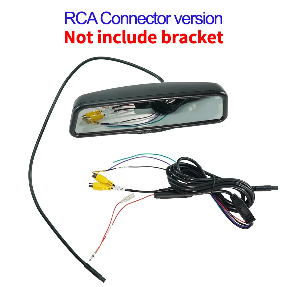 9.66-inch Suitable For Most Cars RCA 4PIN connector Oem Digital Rearview Mirror Monitor 1080p For HD Reversing Parking Display - Image 6