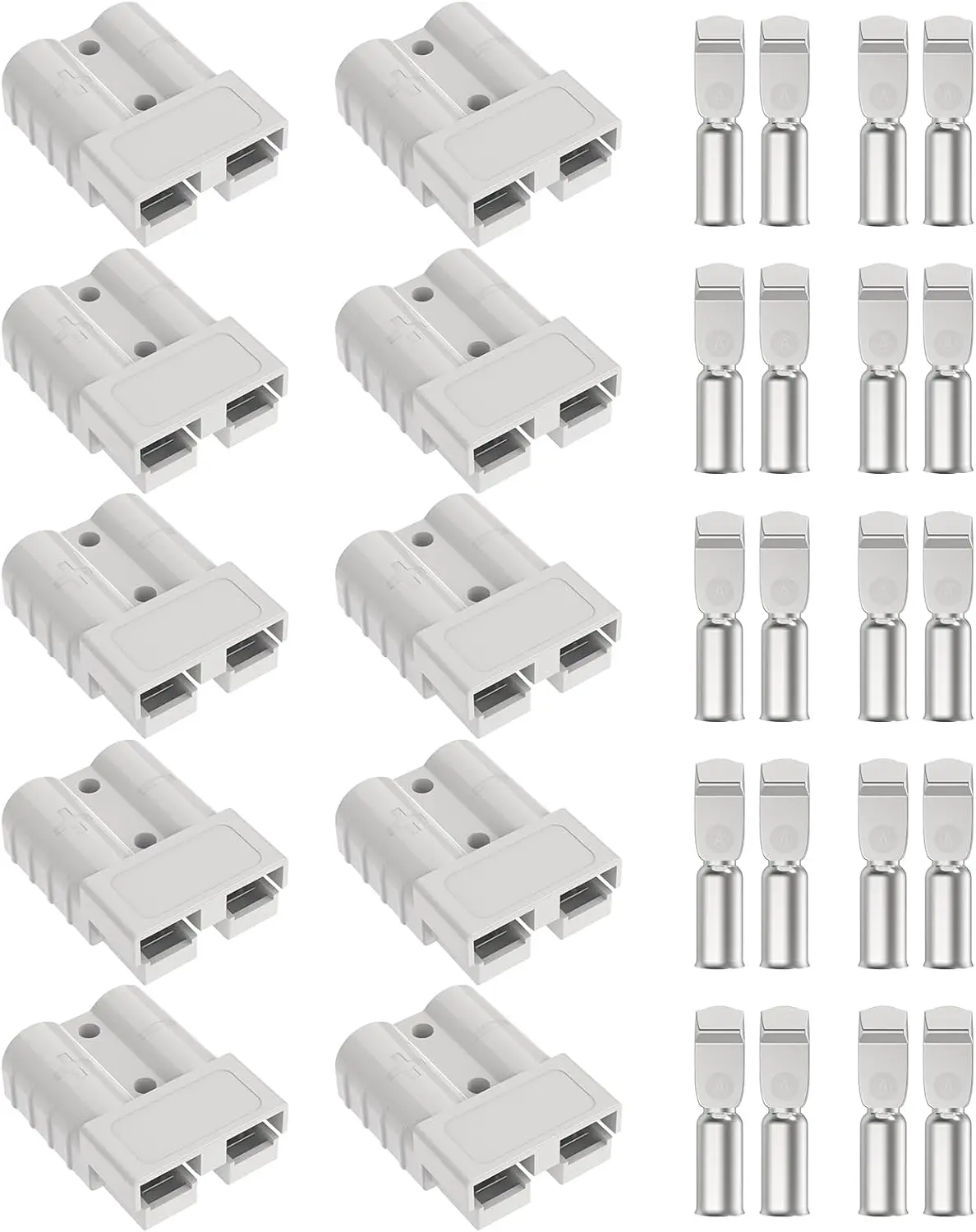 

10 шт. разъемов Anderson 50А/120А/175А/350А, быстроразъемные соединители для аккумуляторов 12-24В постоянного тока, для моторов, лебедок, прицепов