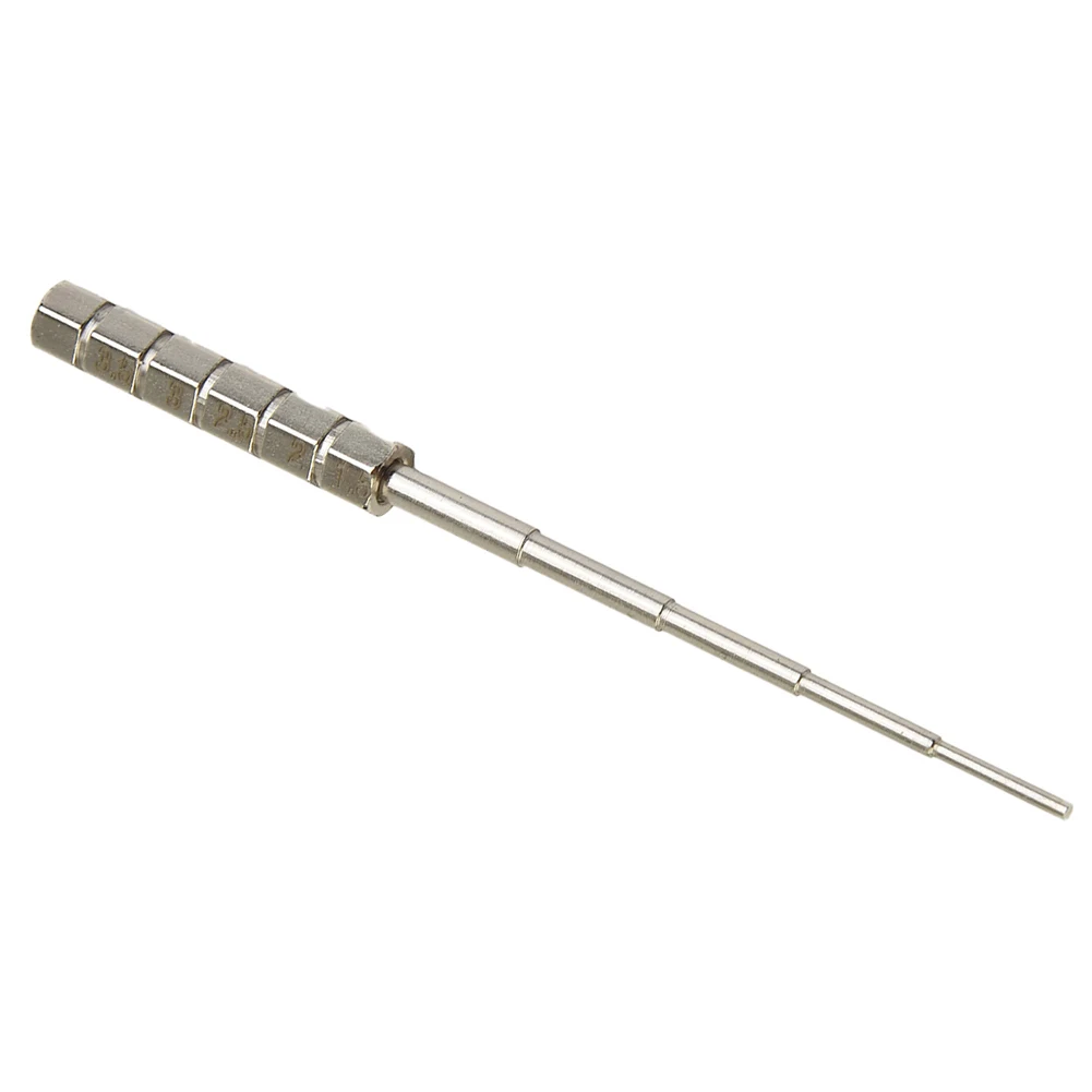 

77777 Stainless Steel Wire Winding Rod Wrapping Wire Jig Tool Prebuilt Coil Tools 1.5-3.5mm Diameter Silver Hand Tool