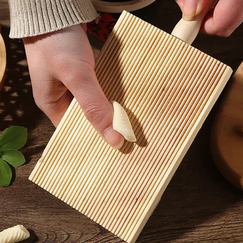 

Wooden Garganelli Board Practical Pasta Gnocchi Macaroni Board Making Kitchen Cooking Tools