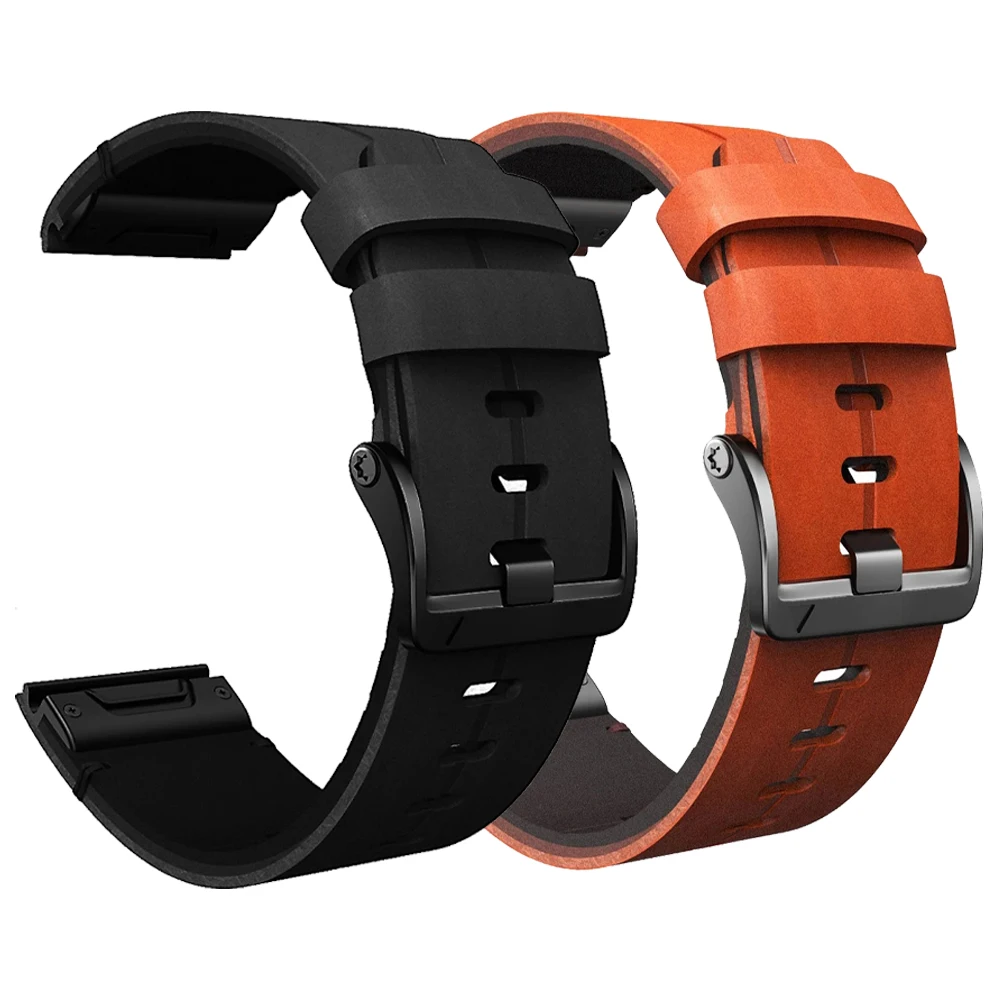 

Ремешок для часов Quickfit для Garmin Epix Pro Gen 2, мужской сменный Браслет из натуральной кожи для Enduro 2/спуска Mk3i Mk2i, 22 26 мм