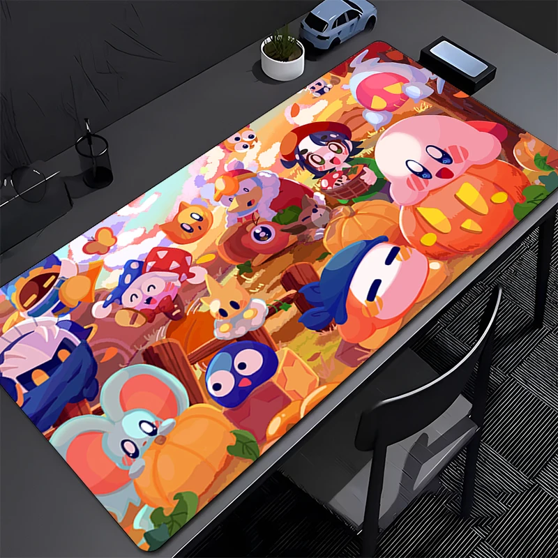 

Gaming Mouse Pad Laptop Cartoon K-kirbys Desk Mat PC Gamer Professional Premium Mousepad Speed Control Accessories Keyboard Pad