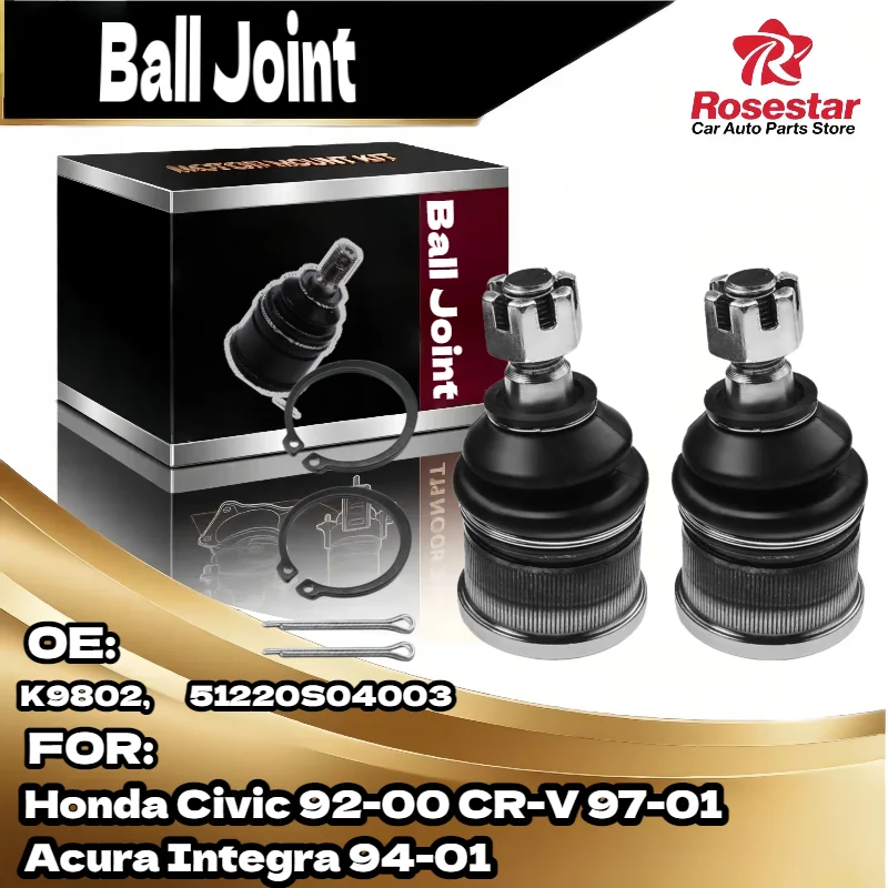 

2x Front Lower Ball Joint for Honda Civic 92-00 CR-V 97-01 Acura Integra 94-01 K9802, 51220S04003