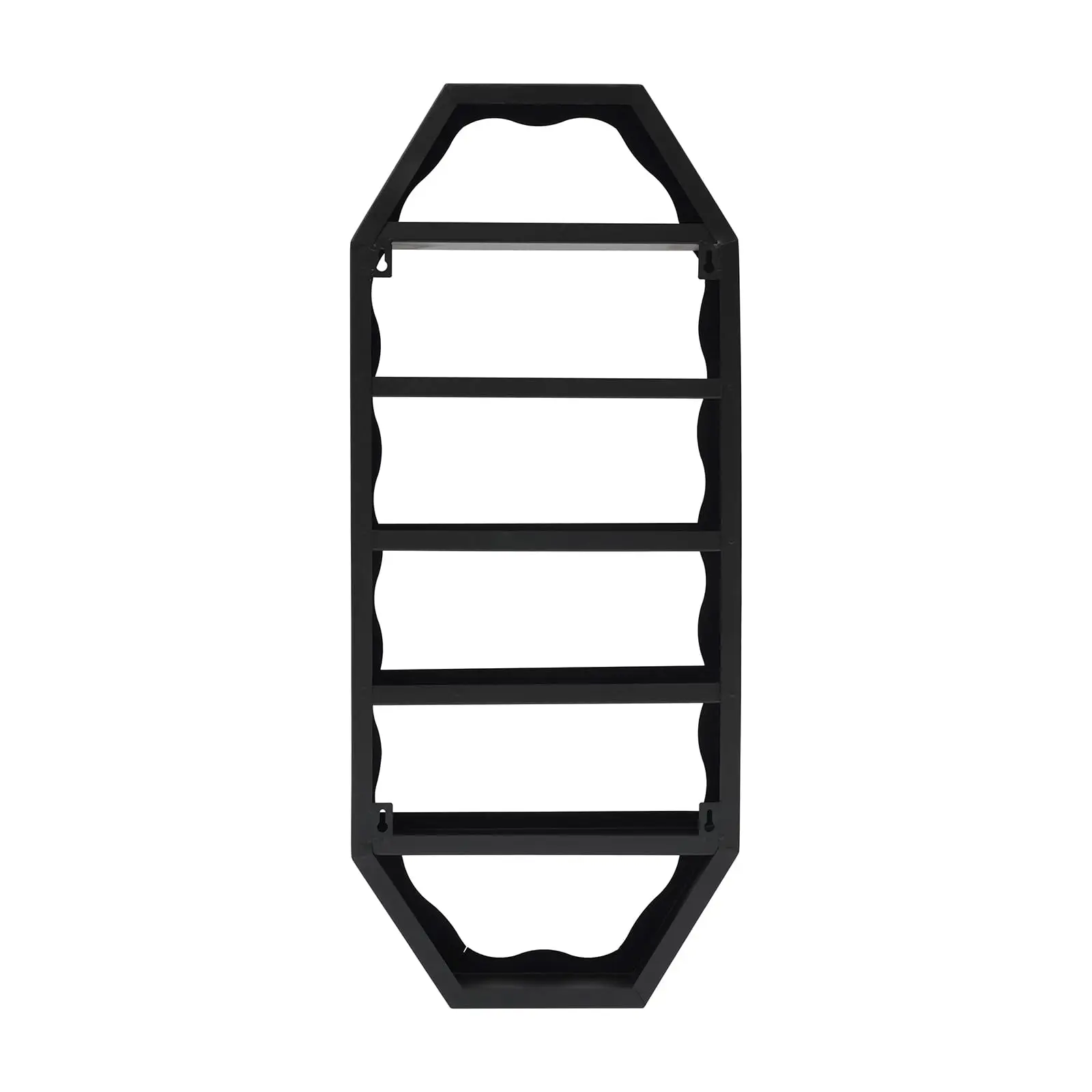 3Pcs Nail Polish Display Rack, Wall-Mounted Nail Polish Storage Rack Iron Nail Polish Organizer with 1 Middle Rack & 2 Side Rack