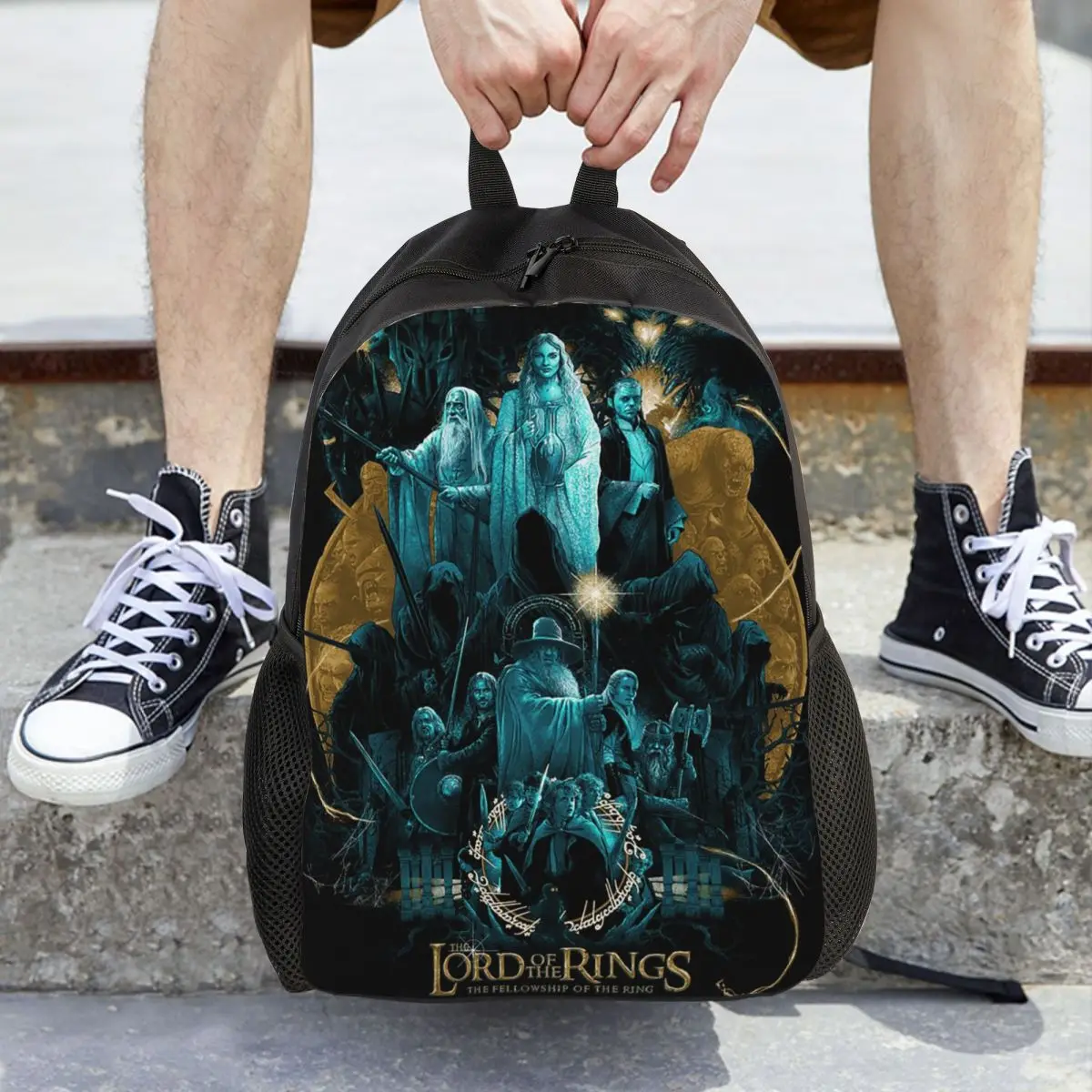 

The L-Lord Of The Rings Magic Movie Backpack Daypack Large Capacity Children BookBag School Bag Shoulder Bags for Men Women
