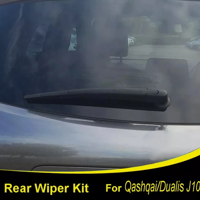 

1set Car Rear Windscreen Wiper Arm Blade Set Kit Black Rubber For Nissan Qashqai J10 2006-2013 Car Accessories 12inchs